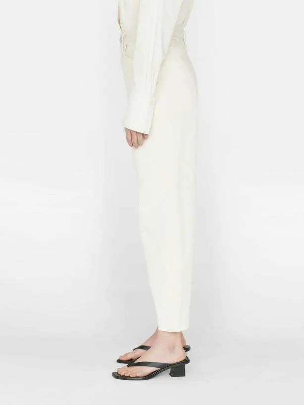 Frame Ultra High Rise Barrel In Bone Bone Women Pants Frame Ultra High Rise Barrel In Bone Bone Women Pants