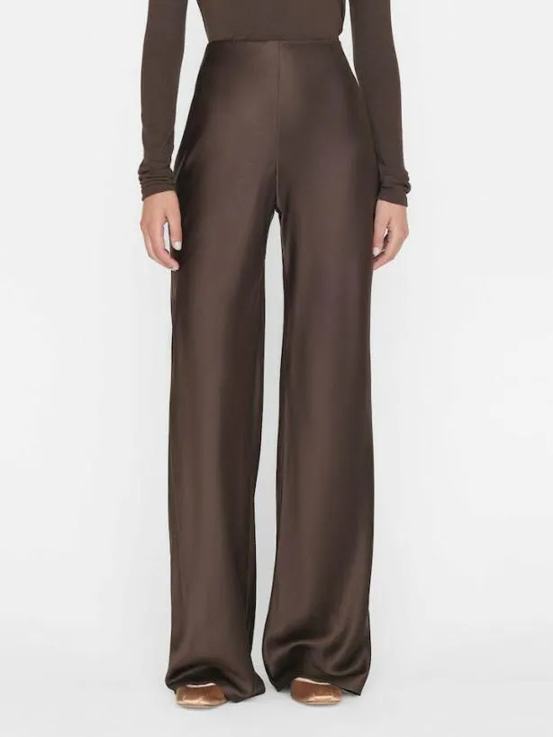 Frame Wide Leg Pull On Pant In Espresso Espresso Women Pants