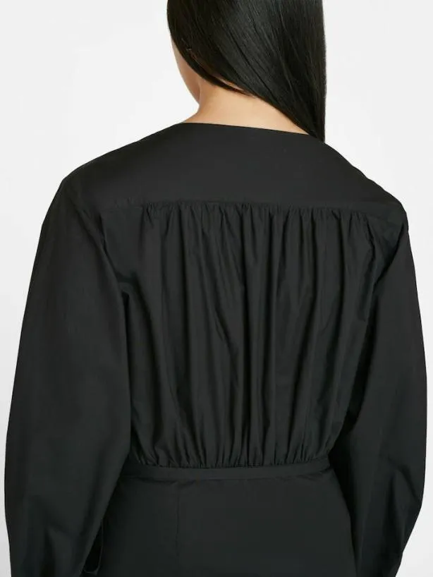 Frame Wrap Mini Dress In Noir Noir Women Dresses and Jumpsuits Frame Wrap Mini Dress In Noir Noir Women Dresses and Jumpsuits