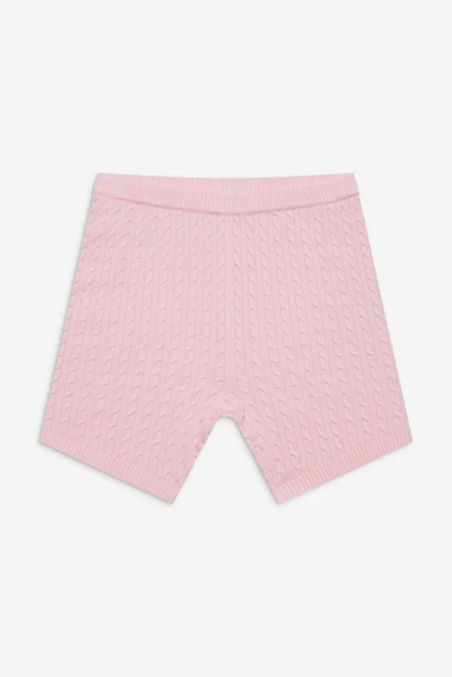 Frankies Bikinis Ariel Knit Shorts Cozy Pink Women Bottoms