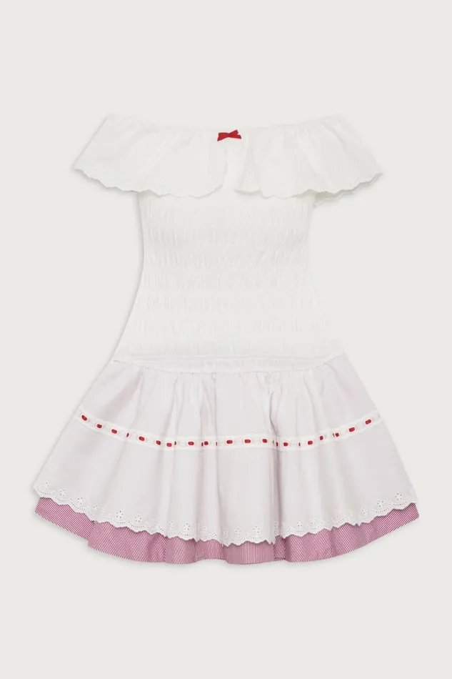 Frankies Bikinis Derby Mini Dress Peppermint Women Dresses