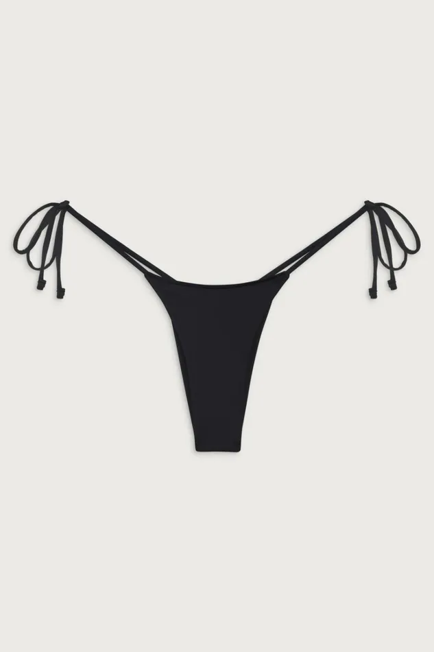 Frankies Bikinis Divine Skimpy Bikini Bottom Black Women Forever Collection