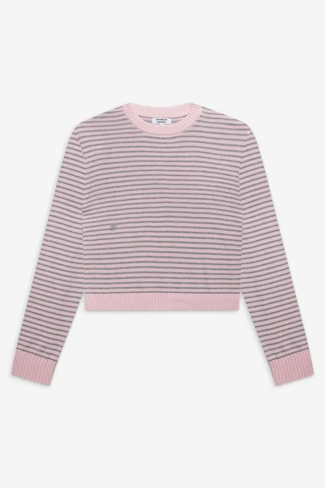 Frankies Bikinis Kip Oversized Sweater Rosewater Stripe Women Tops