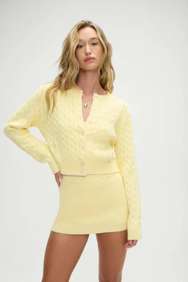 Frankies Bikinis Marialla Mini Skort Vanilla Sugar Women Cloud Knits