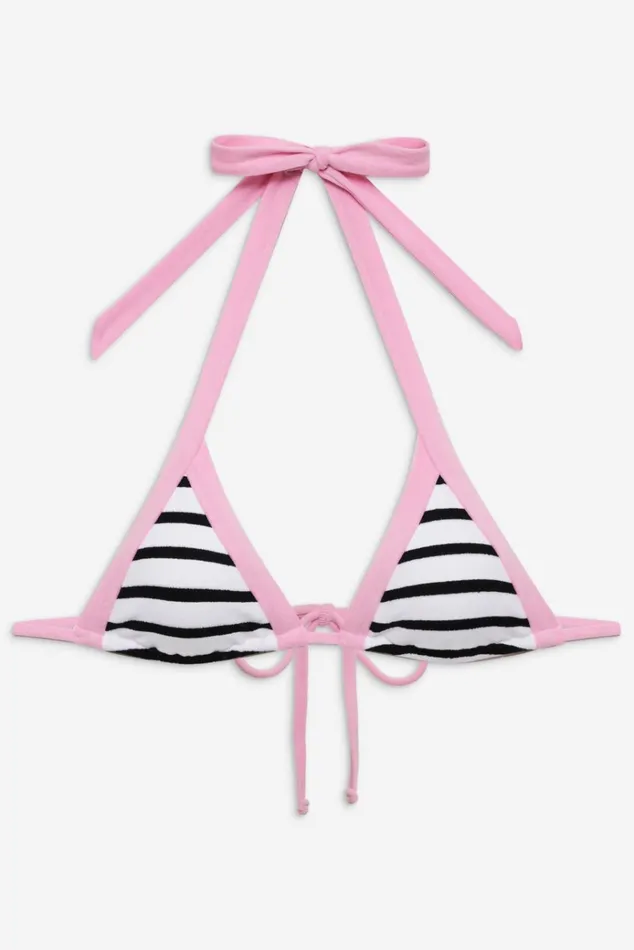 Frankies Bikinis Taite Skimpy Triangle Bikini Top Vintage Stripe Women Bikinis