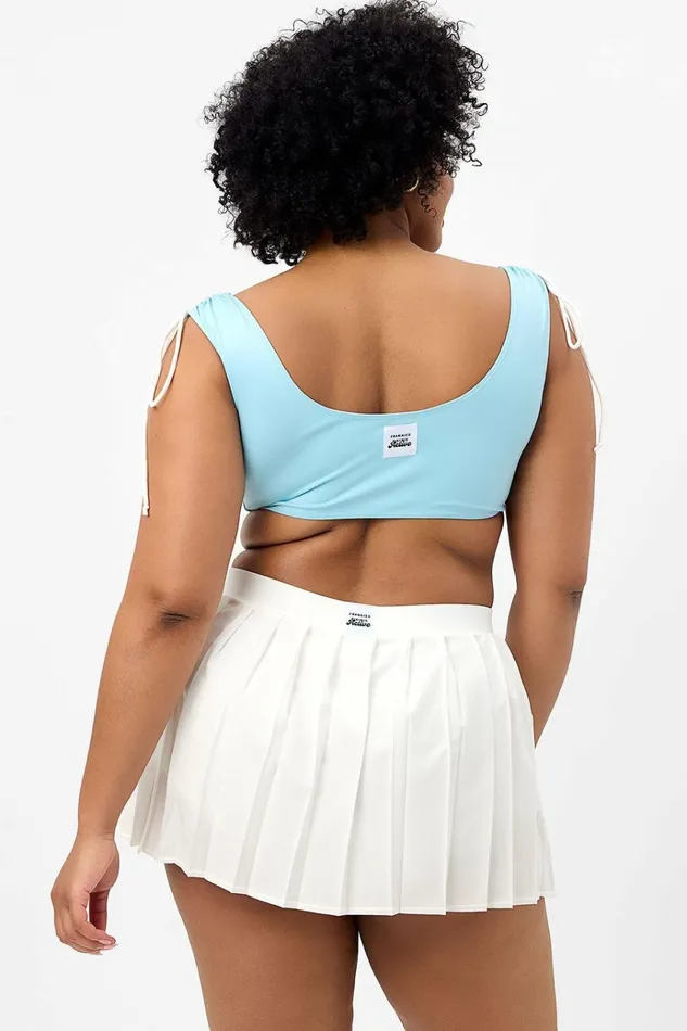 Frankies Bikinis Windy Tennis Skirt White Women Active