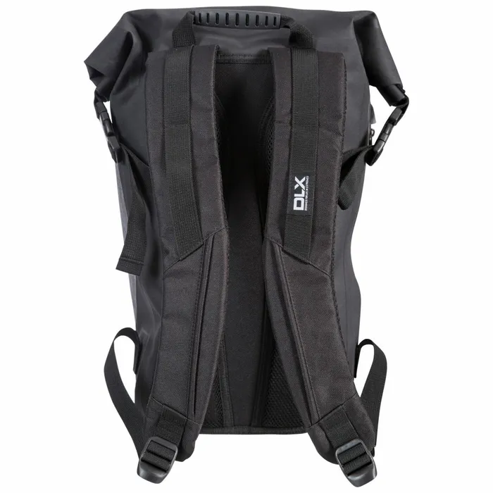 Gentoo DLX 20L Waterproof Roll Top Backpack Black Men Trespass Backpacks