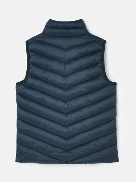 Gilets Boys Joules Navy Blue Showerproof Quilted Gilet