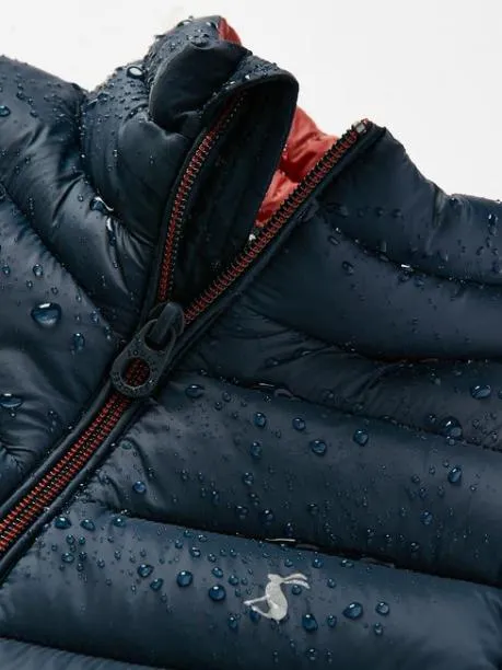 Gilets Boys Joules Navy Blue Showerproof Quilted Gilet