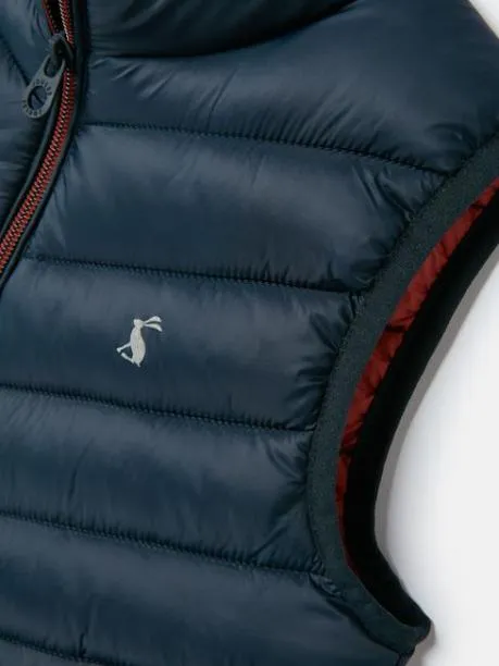Gilets Boys Joules Navy Blue Showerproof Quilted Gilet