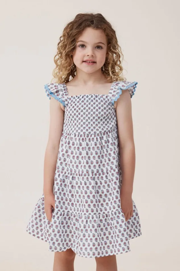 Girls Dresses Cotton On Amy Tiered Dress Vanillaperry Paisley
