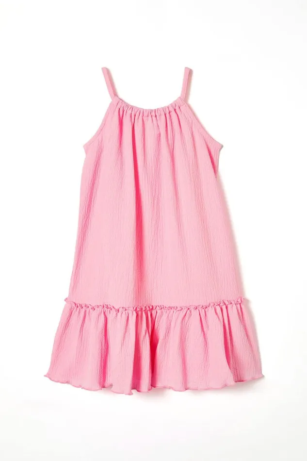 Girls Dresses Cotton On Hallie Tiered Dress Cali Pink