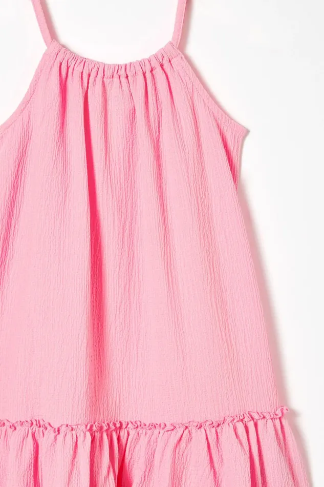 Girls Dresses Cotton On Hallie Tiered Dress Cali Pink