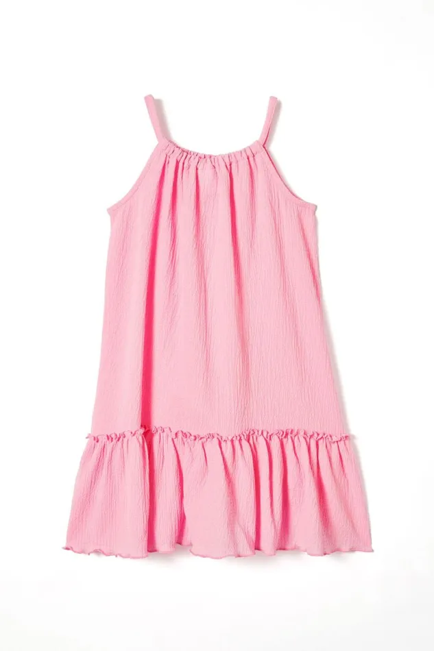 Girls Dresses Cotton On Hallie Tiered Dress Cali Pink