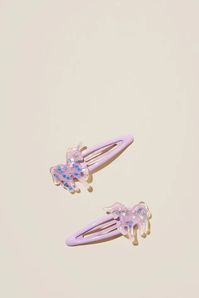 Girls Hair Accessories Cotton On Sadie Snap Clips Lilac Dropglitter Unicorns Girls Hair Accessories Cotton On Sadie Snap Clips Lilac Dropglitter Unicorns