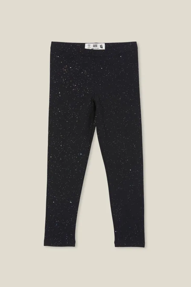 Girls Leggings Pants and Jeans Cotton On Huggie Tights Black Holographic Speckle Girls Leggings Pants and Jeans Cotton On Huggie Tights Black Holographic Speckle