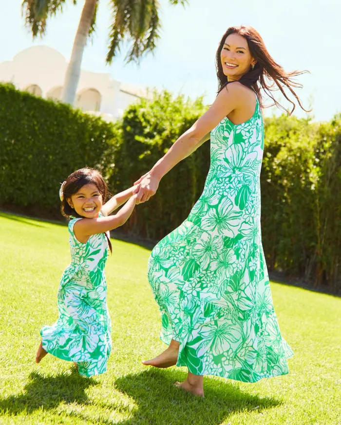 Girls Lilly Pulitzer Girls Dresses and Rompers Girls Mini Malone Maxi Dress Las Olas Aqua Strong Current Sea Girls Lilly Pulitzer Girls Dresses and Rompers Girls Mini Malone Maxi Dress Las Olas Aqua Strong Current Sea