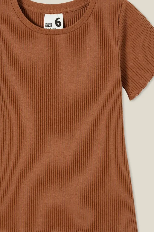 Girls Tops and TShirts Cotton On Raya Rib Baby Tee Coco Jumbo Rib Girls Tops and TShirts Cotton On Raya Rib Baby Tee Coco Jumbo Rib
