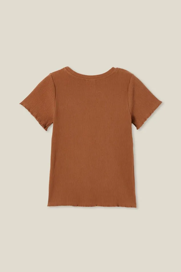 Girls Tops and TShirts Cotton On Raya Rib Baby Tee Coco Jumbo Rib Girls Tops and TShirts Cotton On Raya Rib Baby Tee Coco Jumbo Rib