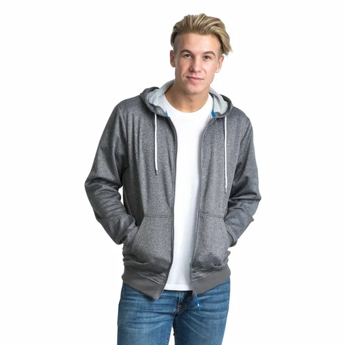 Goodman Fleece Hoodie Smoke Marl Men Trespass Fleeces
