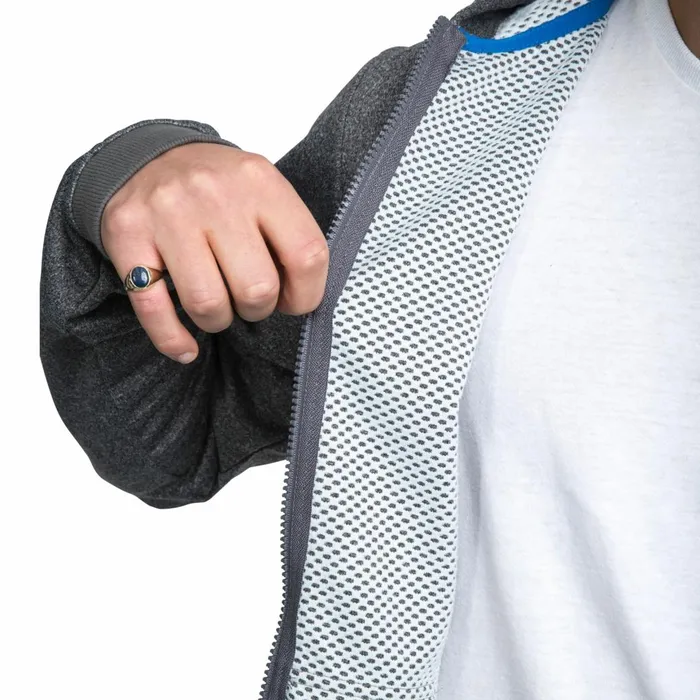 Goodman Fleece Hoodie Smoke Marl Men Trespass Fleeces