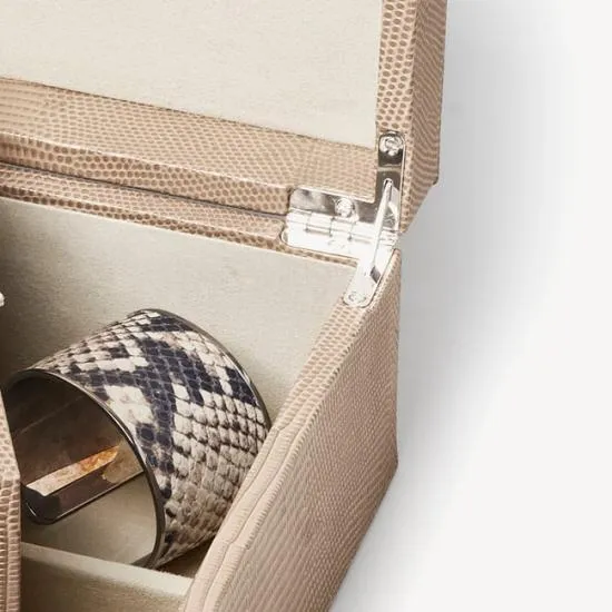 Grand Luxe Jewellery Case Latte Lizard Women Aspinal Of London Jewellery Boxes