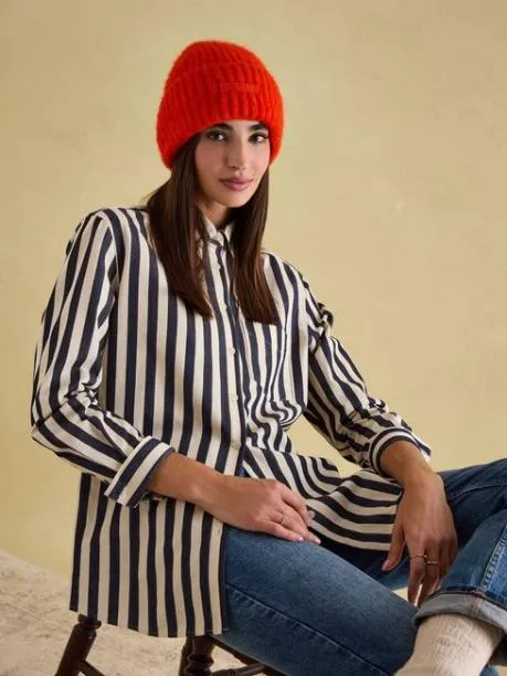Hats Women Joules Orange Beanie Hat