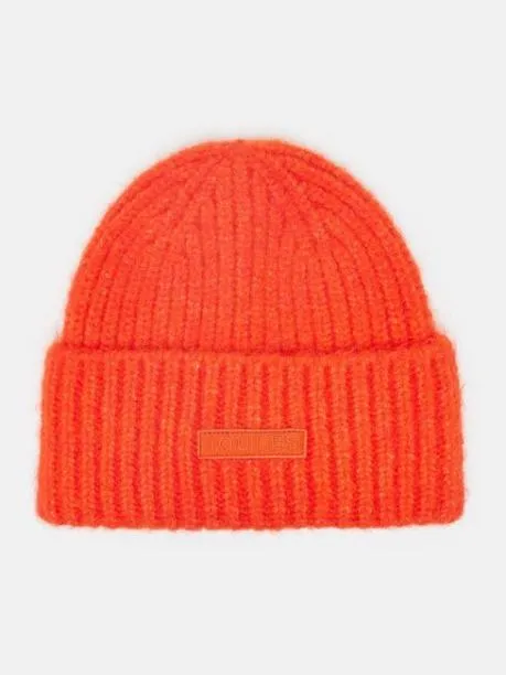 Hats Women Joules Orange Beanie Hat