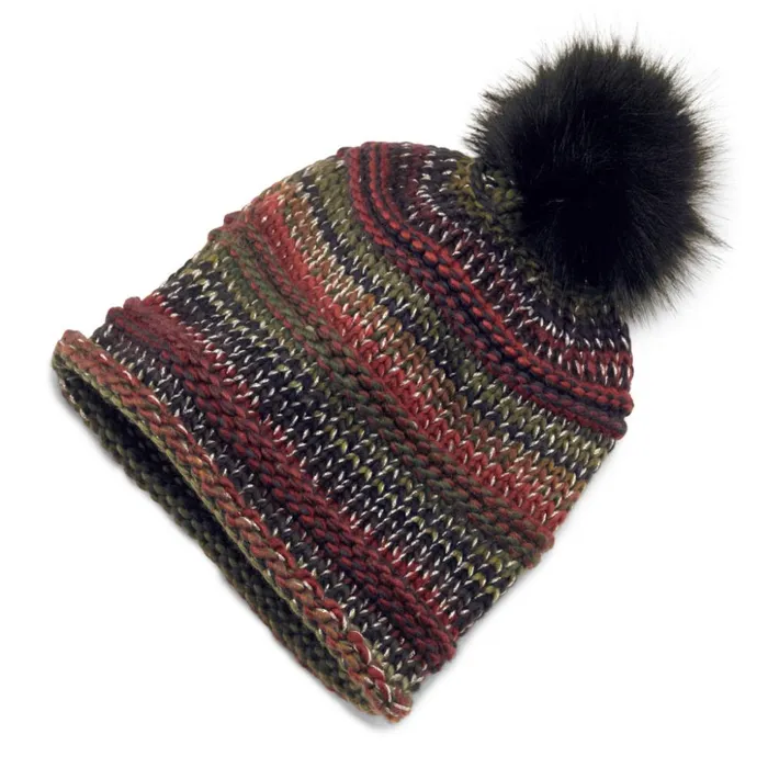 Hats Women Orvis SpaceDyed Knit Beanie Multi Stripe