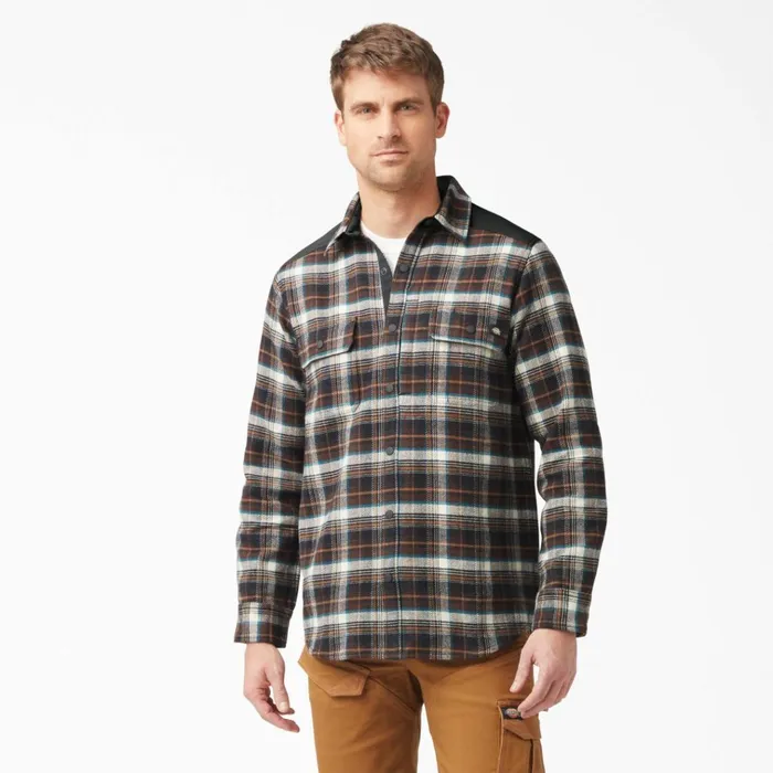 Heavyweight Brawny Flannel Shirt Chocolate Brown Plaid Chocolate Brown Plaid a1h Men Dickies Work Shirts Heavyweight Brawny Flannel Shirt Chocolate Brown Plaid Chocolate Brown Plaid a1h Men Dickies Work Shirts