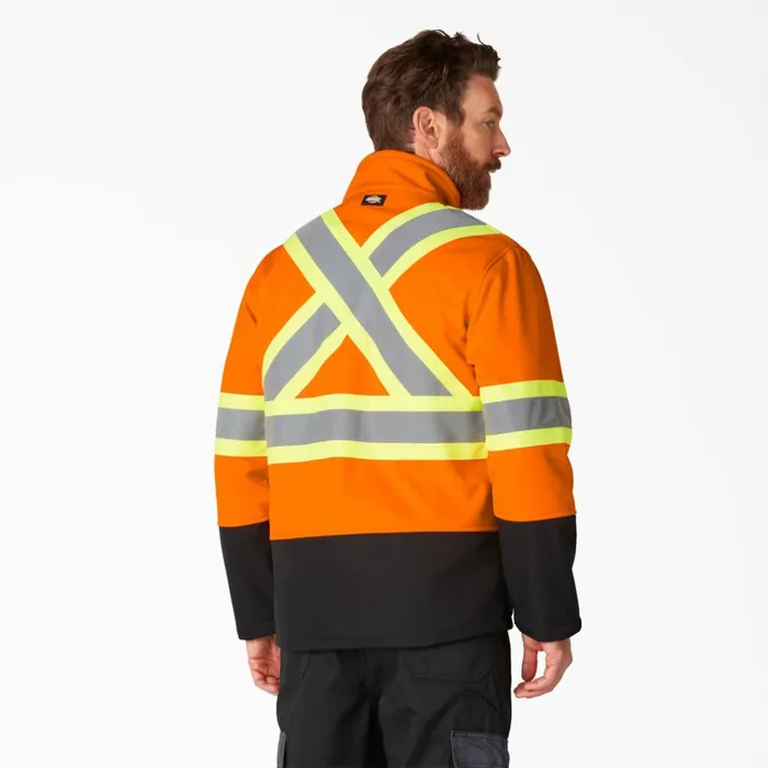 Hi Vis Safety Softshell Jacket ANSI Orange Ansi Orange ao Men Dickies Hi Vis Hi Vis Safety Softshell Jacket ANSI Orange Ansi Orange ao Men Dickies Hi Vis