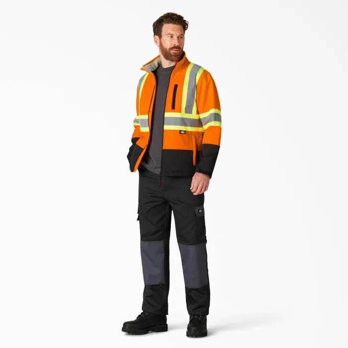 Hi Vis Safety Softshell Jacket ANSI Orange Ansi Orange ao Men Dickies Hi Vis Hi Vis Safety Softshell Jacket ANSI Orange Ansi Orange ao Men Dickies Hi Vis