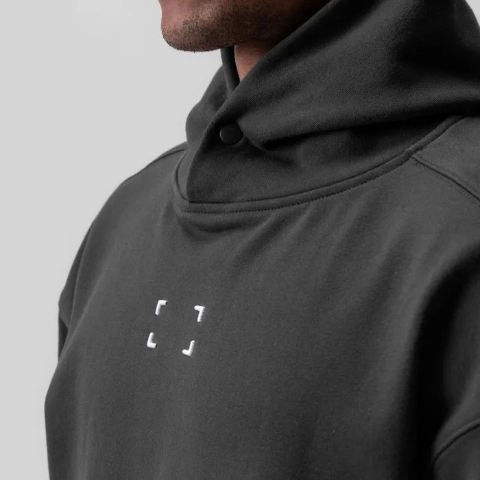 Hoodies and Sweatshirts Men ASRV TechTerry Hoodie Space Grey 034space Bracket034