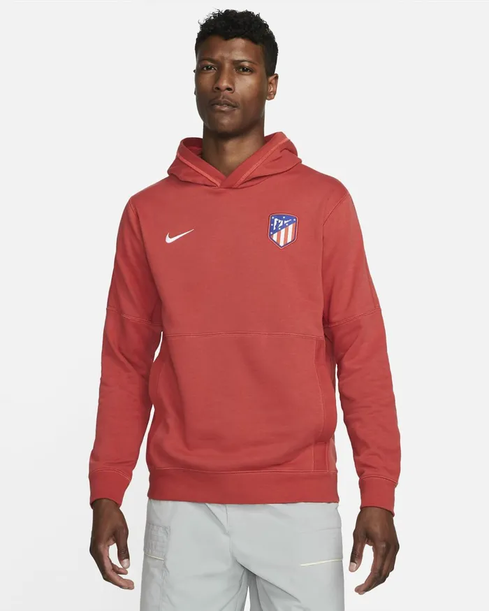 Hoodies And Sweatshirts Men Nike Atltico Madrid Travel Red Claywhite
