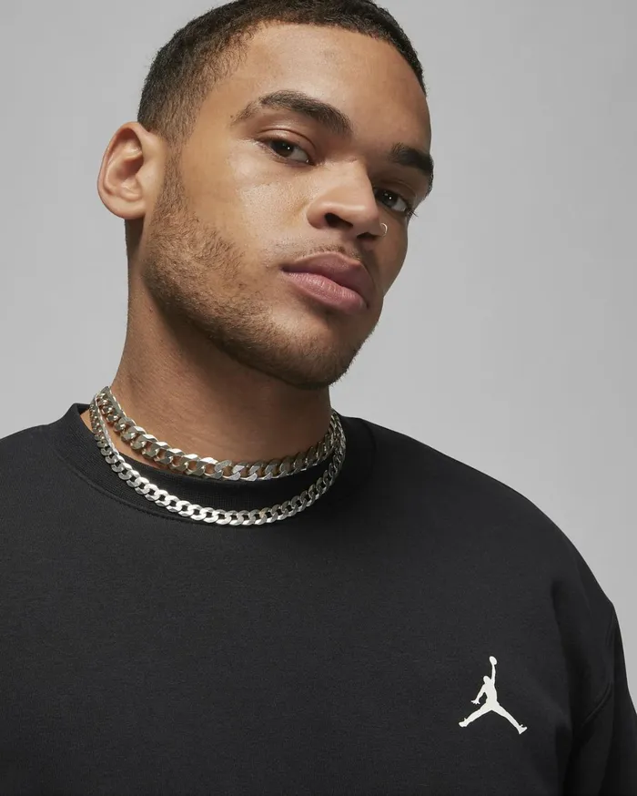 Hoodies And Sweatshirts Men Nike Jordan Flight MVP Blacksail