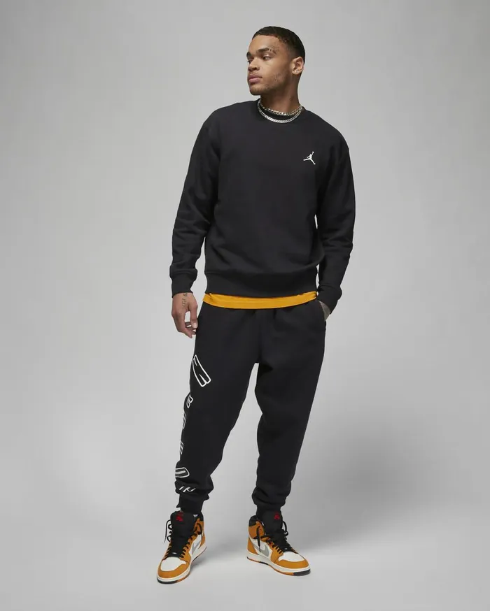 Hoodies And Sweatshirts Men Nike Jordan Flight MVP Blacksail