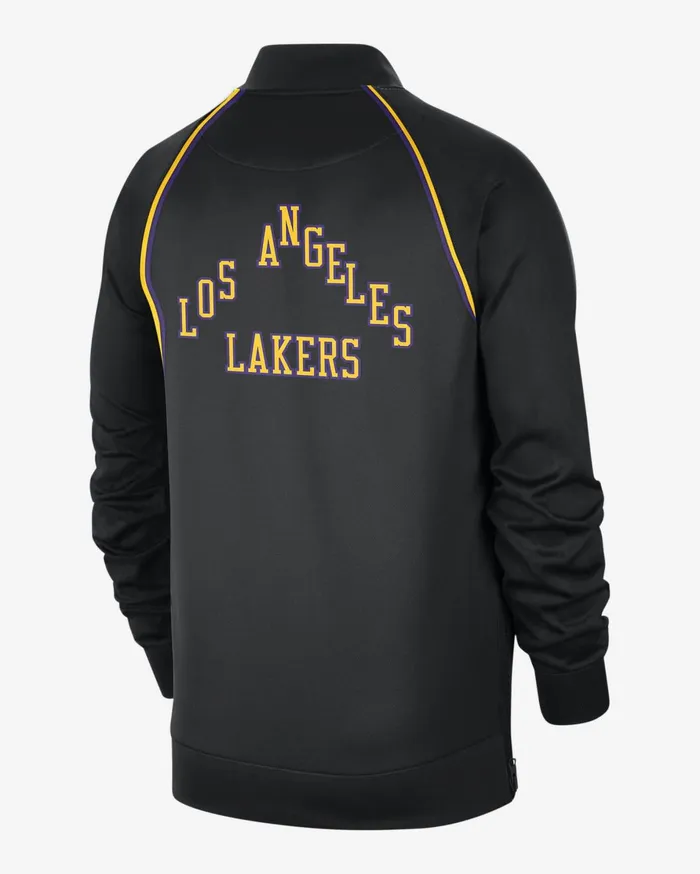 Hoodies And Sweatshirts Men Nike Los Angeles Lakers Showtime City Edition Blackblackfield Purpleamarillo