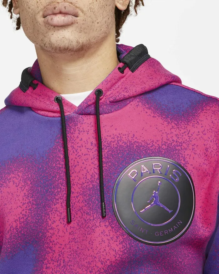Hoodies And Sweatshirts Men Nike Paris SaintGermain Psychic Purplehyper Pinkblack
