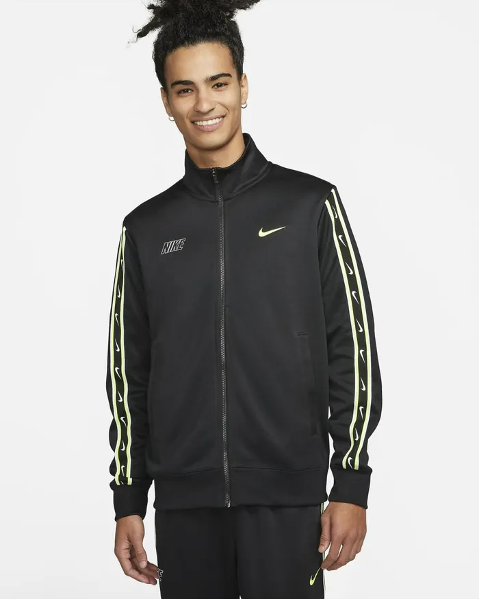 Hoodies And Sweatshirts Men Nike Sportswear Repeat Blackblackvolt