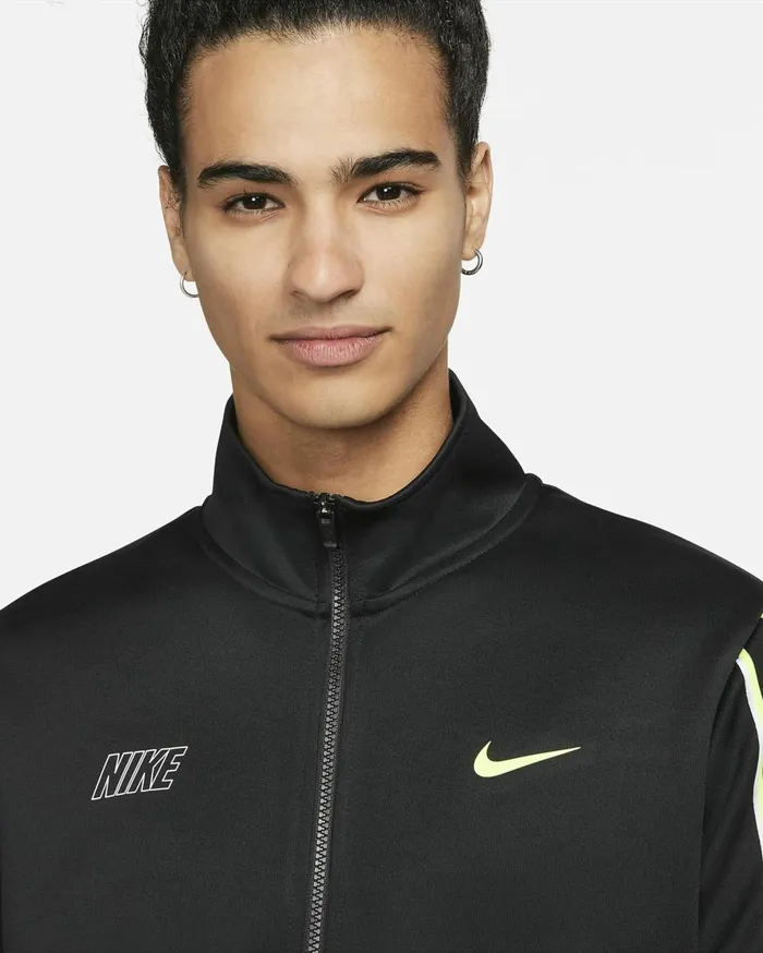 Hoodies And Sweatshirts Men Nike Sportswear Repeat Blackblackvolt