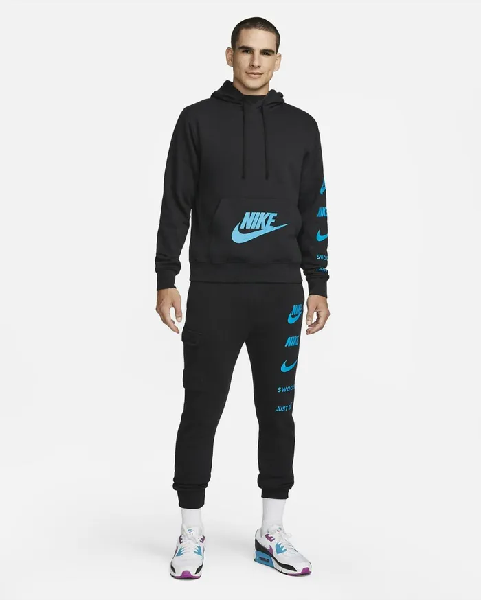 Hoodies And Sweatshirts Men Nike Sportswear Standard Issue Black
