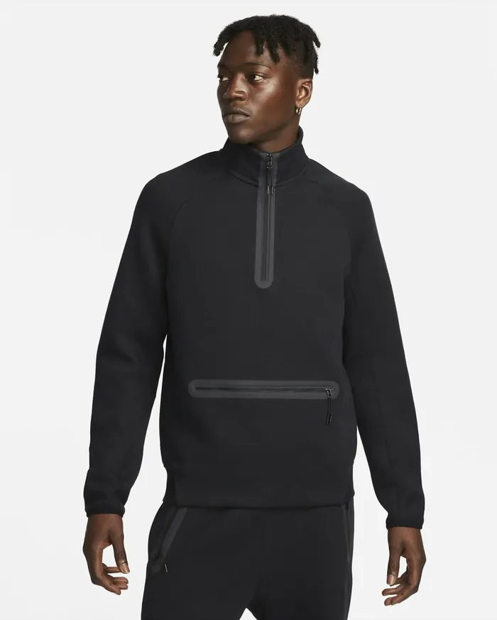 Hoodies And Sweatshirts Men Nike Sportswear Tech Fleece Blackblack