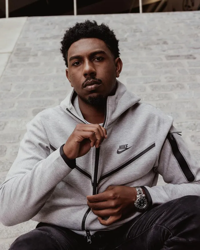 Hoodies And Sweatshirts Men Nike Sportswear Tech Fleece Dark Grey Heatherblack
