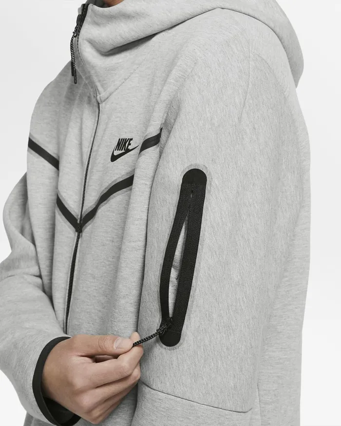 Hoodies And Sweatshirts Men Nike Sportswear Tech Fleece Dark Grey Heatherblack