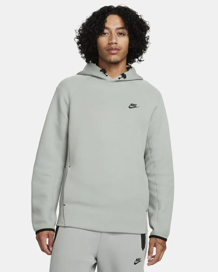 Hoodies And Sweatshirts Men Nike Sportswear Tech Fleece Mica Greenblack