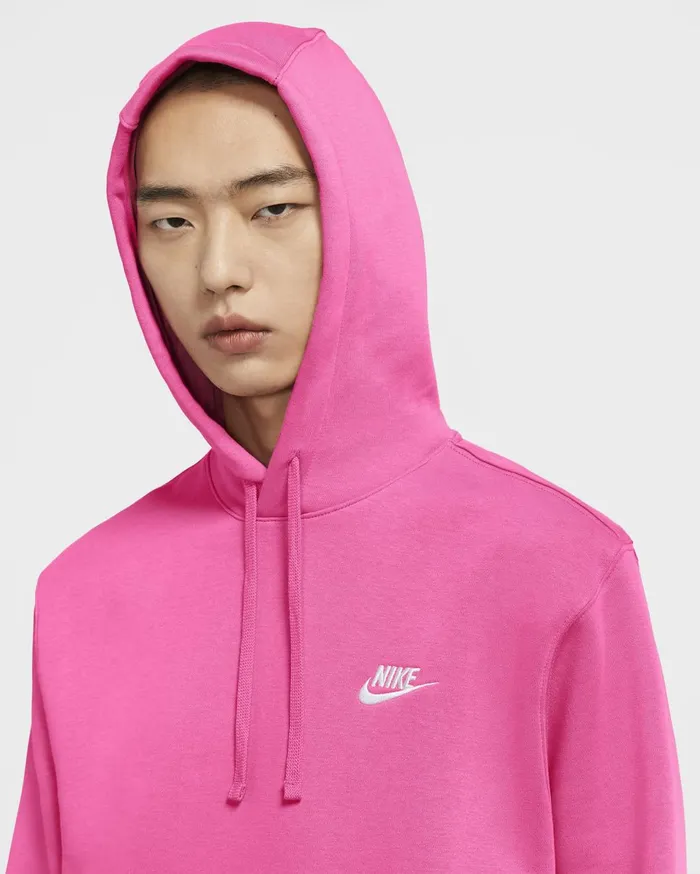 Hoodies And Sweatshirts Women Nike Sportswear Club Fleece Pinksiclepinksiclewhite