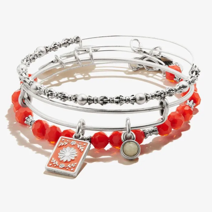 Iconic Women Alex And Ani Daisy Pineapple Jasper Duo Charm Bangle Set Of 3 Rafaelian Silver Iconic Women Alex And Ani Daisy Pineapple Jasper Duo Charm Bangle Set Of 3 Rafaelian Silver