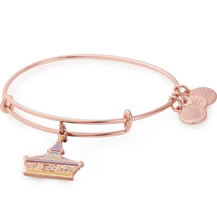 Iconic Women Alex And Ani Disney Carousel Charm Bangle Rose Gold