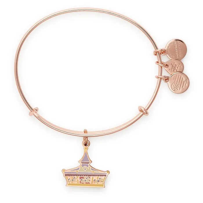 Iconic Women Alex And Ani Disney Carousel Charm Bangle Rose Gold