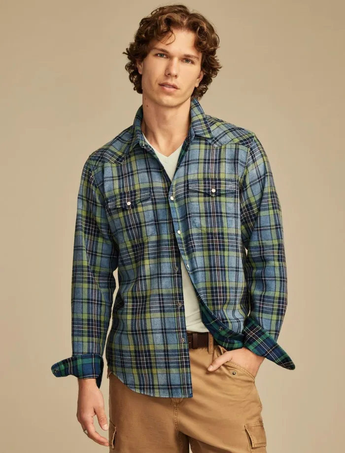 Indigo Twill Long Sleeve Masa Western Shirt Blue Multi Men Lucky Brand Shirts and Tops Indigo Twill Long Sleeve Masa Western Shirt Blue Multi Men Lucky Brand Shirts and Tops